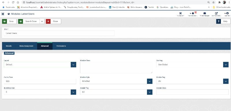 how to create new module from backend in joomla