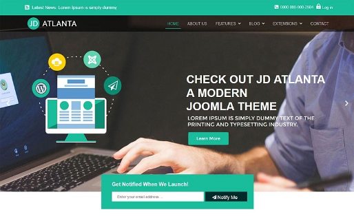 JD Atlanta : top 10 free joomla templates in 2022