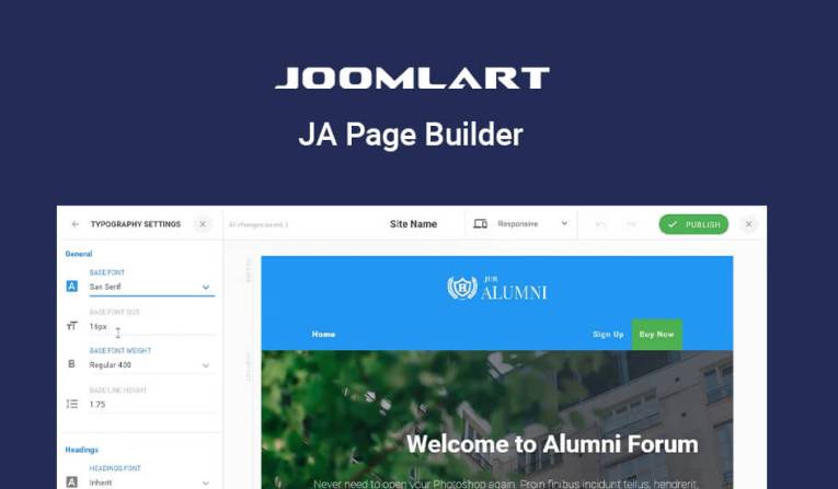 2. JA Joomla Page Builder(JoomlArt)