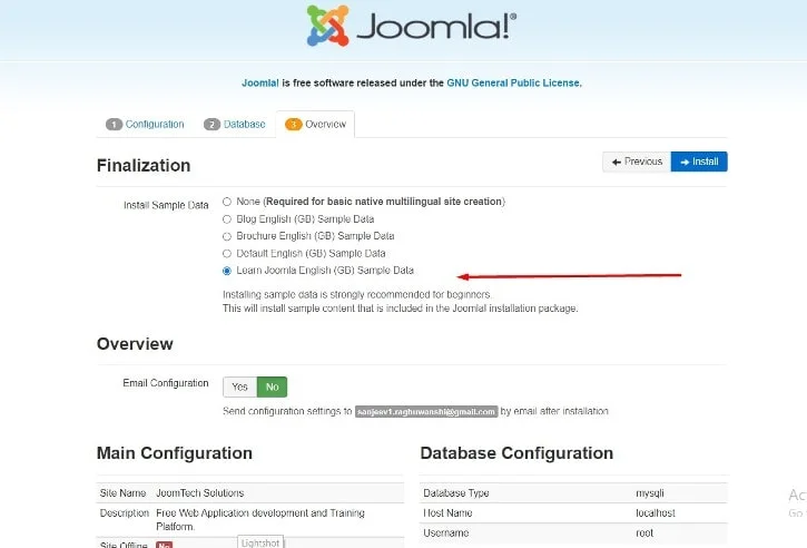 how to install a joomla3 quickstart package