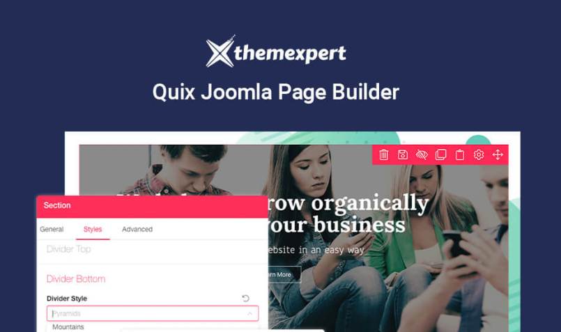4. Quix Joomla Page Builder (Themeexpert)