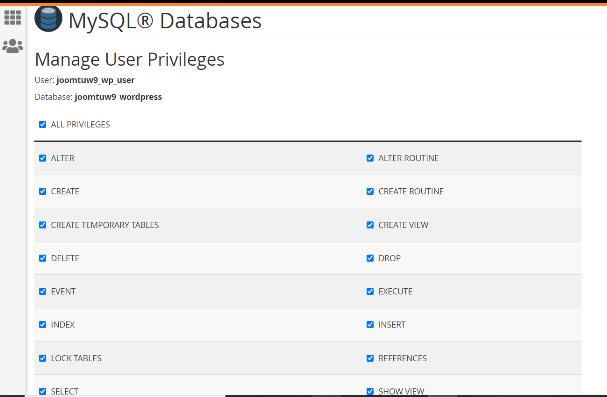 check-all-privilages