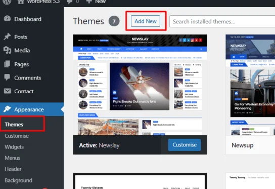 how to install wordpress theme in cpanel