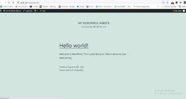 how to install wordpress on windows 10