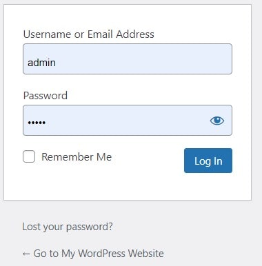 Step10: Login Admin