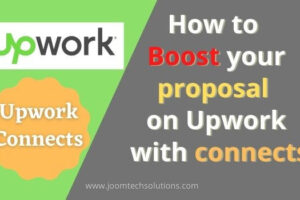 How to boost your proposal on Upwork with connects.