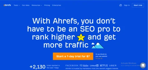 Ahref - All-in-one SEO toolset