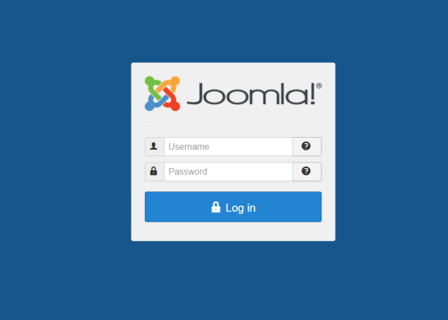 Step 1: First, enter your username and password into your Joomla Control Panel.