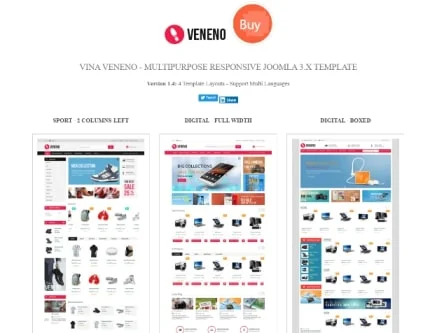 Veneno - Multipurpose Joomla eCommerce Template