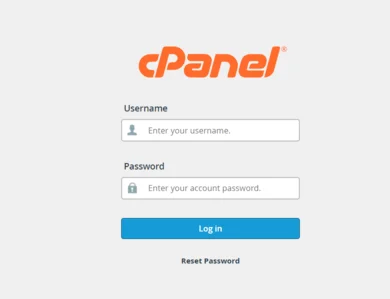 1. Login into cPanel with username and password