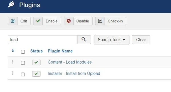 Enable the Content - Load Modules plugin in Joomla 6