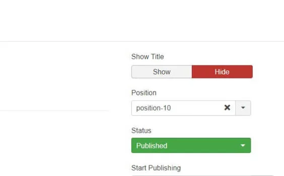 Assign a custom position to a Joomla module