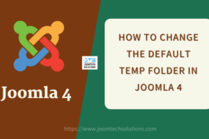 How to change the default temp folder in joomla 4