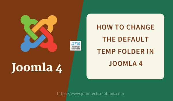 How to change the default temp folder in joomla 4