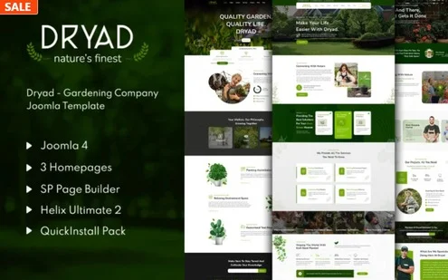 Dryad – Gardening Company Joomla 4 Template