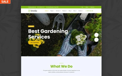 GreeLan - Gardening Lawn and Landscaping Joomla 4 Template