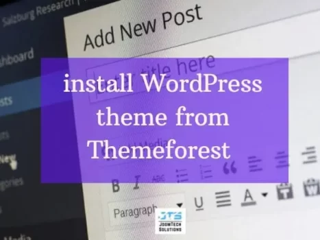 install WordPress theme from Themeforest