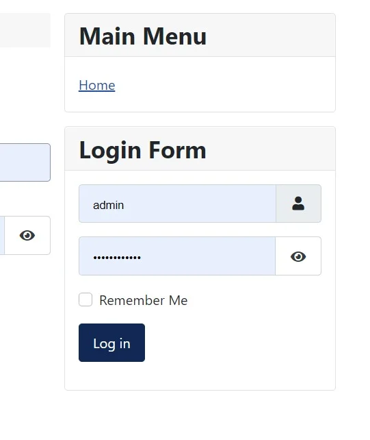 Joomla Login Form without Forgot Username and Forgot Password links