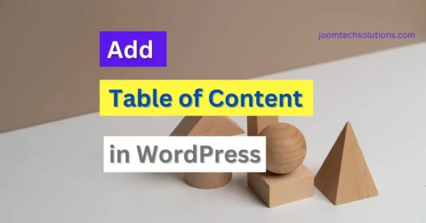 How to Add a Table of Content in WordPress