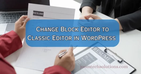 Change-Block-Editor-to-Classic-Editor-in-WordPress-