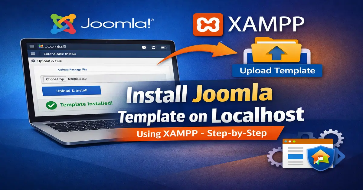 How to install Joomla template on localhost using XAMPP
