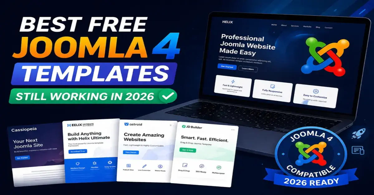 Best Free Joomla 4 Templates Still Working in 2026