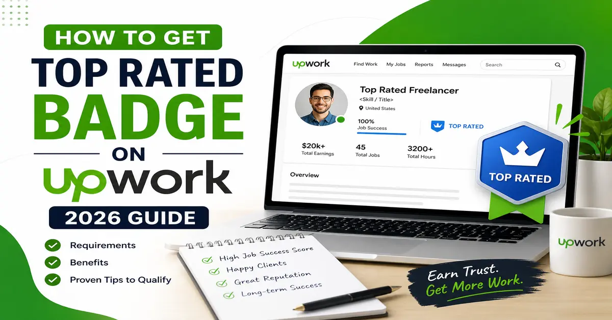 How to Get Top Rated Badge on Upwork in 2026 Step-by-Step Guide