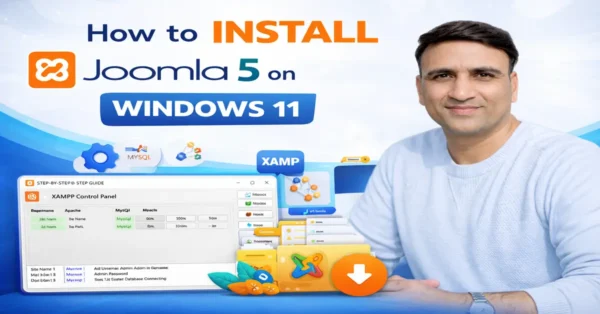 Install Joomla 5 on Windows 11 using XAMPP step by step guide with expert tutorial