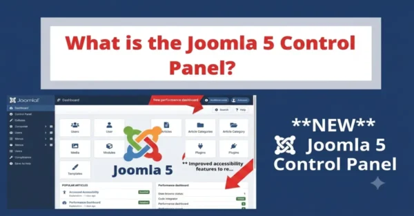 Joomla 5 Control Panel Administrator Dashboard overview