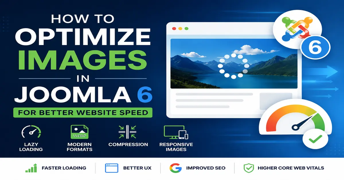 How to optimize images in Joomla 6 for better website speed