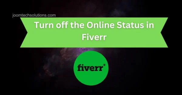 turn off the online status in Fiverr?