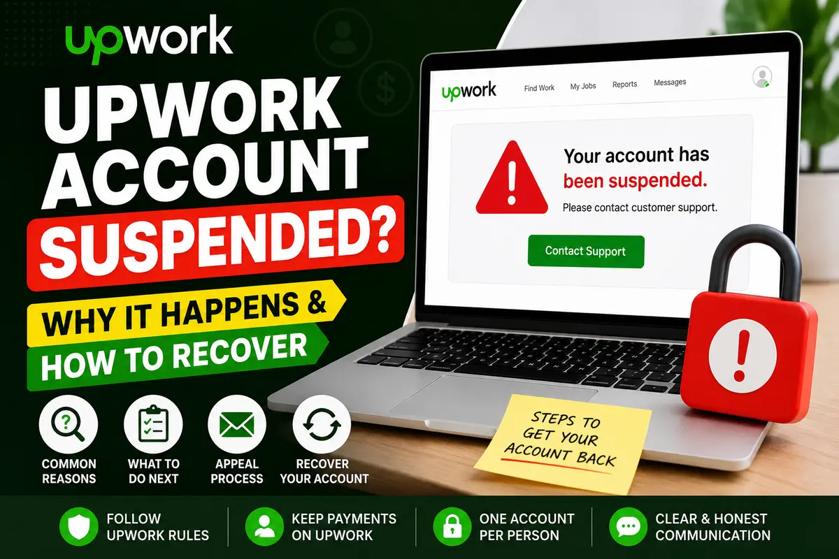Upwork account suspended why it happens and how to recover