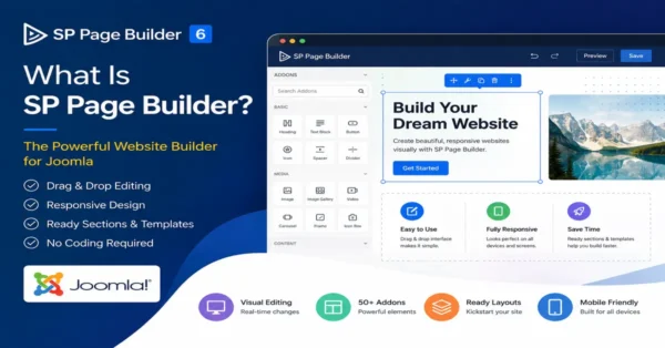 SP Page Builder 6 website builder for Joomla