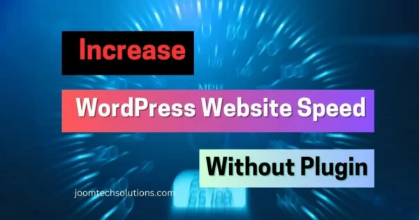 how to increase wordpress website speed without plugin