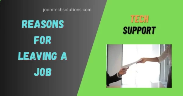 Reasons for Leaving a Job