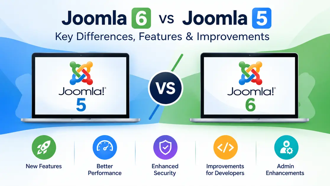 Joomla 6 vs Joomla 5 key differences, features and improvements