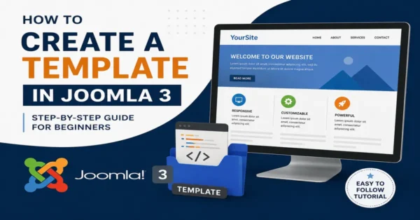 How to create a template in Joomla 3 step by step tutorial featured image