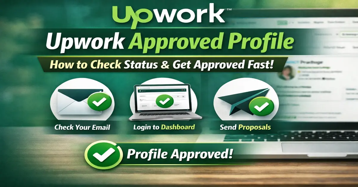 Upwork approved profile - how to check approval status and get approved fast