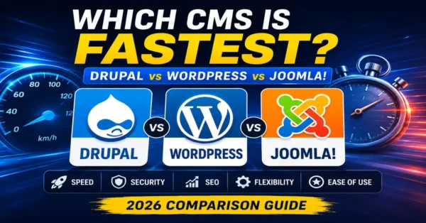 Which CMS Is Fastest Drupal WordPress or Joomla speed comparison for SEO security performance and flexibility in 2026