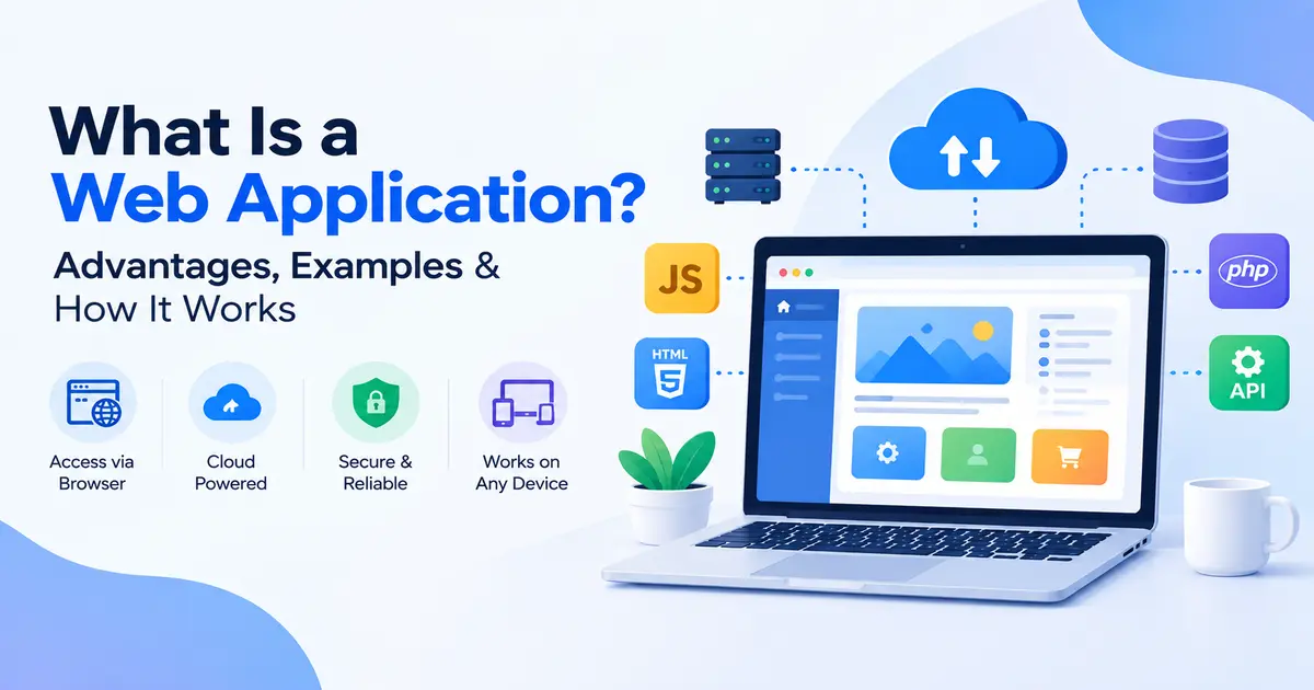 What is a web application, its advantages, examples and how it works