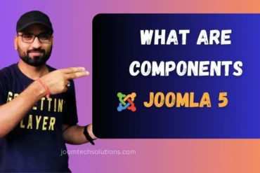 What are components in Joomla?