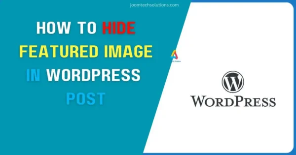 How to Hide Featured Image in WordPress Post without Plugin