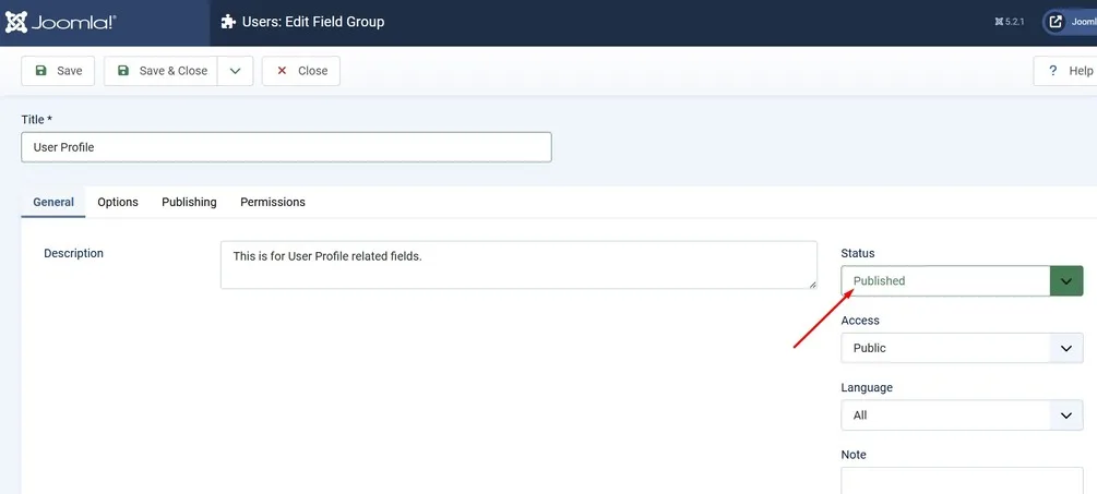 enter user custom field title