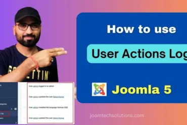 How to Use the User Actions Log in Joomla 5