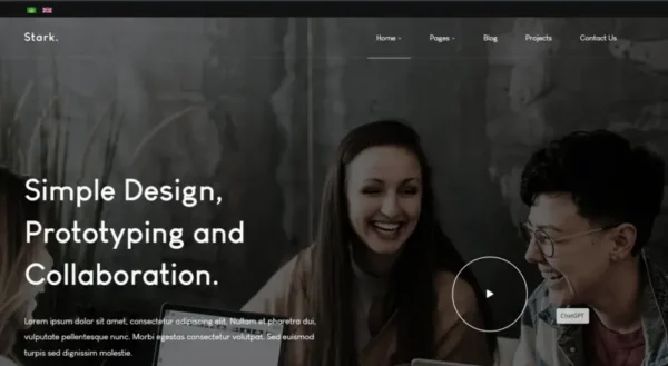 JA Stark Joomla template free responsive clean design