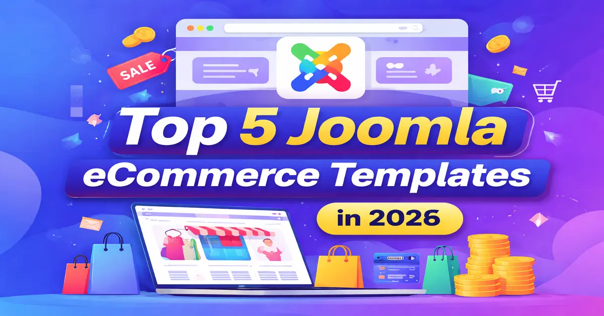 Top 5 Joomla eCommerce templates in 2026 for online stores using VirtueMart, Hikashop and J2Store
