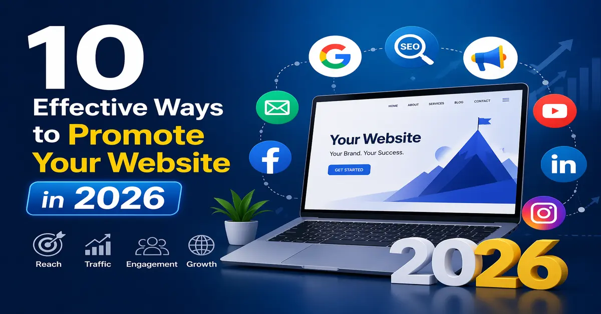 10 effective ways to promote your website in 2026 for more traffic and growth