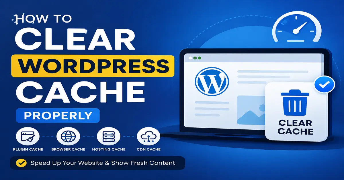 How to clear WordPress cache properly using plugins browser cache hosting cache and CDN cache