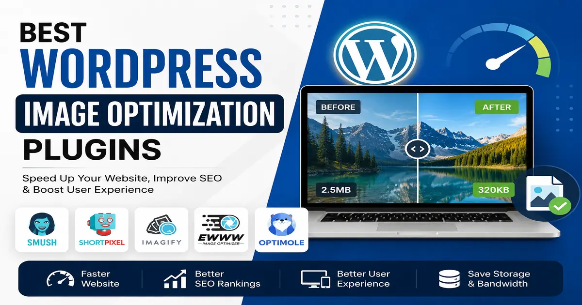 Best WordPress image optimization plugins for improving website speed and SEO