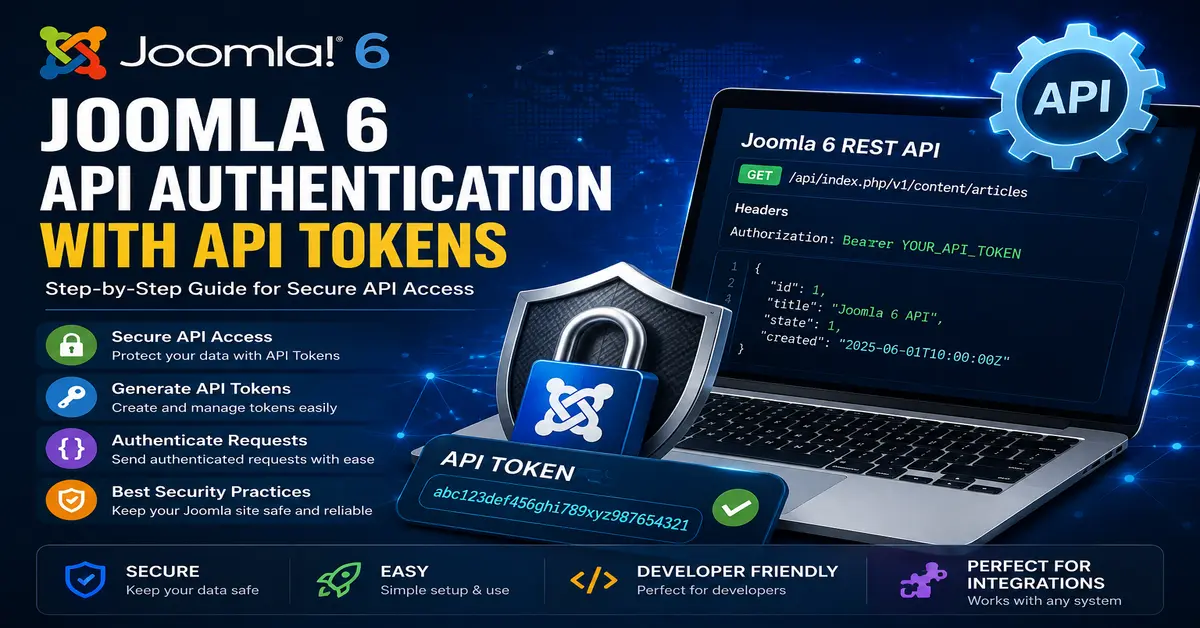 Joomla 6 API Authentication with API Tokens Step-by-Step Guide
